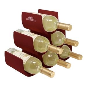Alessi "Noe" Modular Wine 6 Bottle Holder, Dark Red